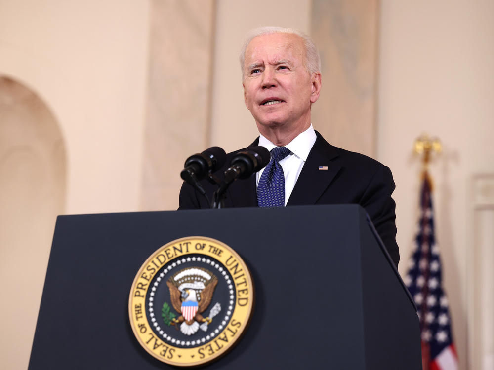 President Biden has offered to lower his infrastructure and jobs spending proposal by $550 billion.