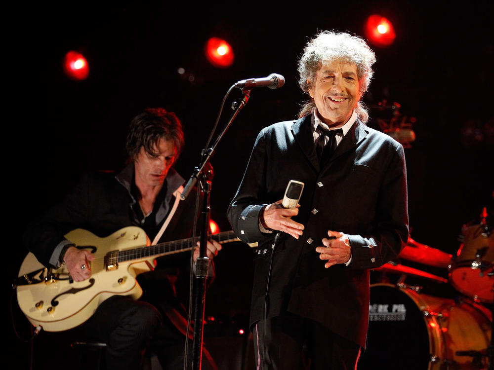 Bob Dylan onstage during the 17th Annual Critics' Choice Movie Awards held at The Hollywood Palladium on January 12, 2012