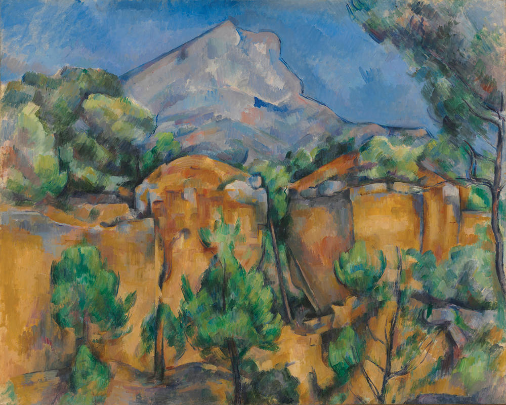 Paul Cézanne,<em> Mont Sainte-Victoire Seen from the Bibémus Quarry,</em> c. 1895-99. The Baltimore Museum of Art: The Cone Collection, formed by Dr. Claribel Cone and Miss Etta Cone of Baltimore, Maryland, BMA1950.196