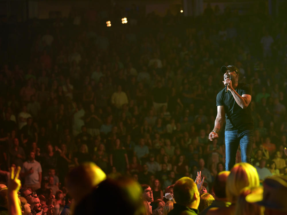 Darius Rucker of Hootie And The Blowfish performs at Bridgestone Arena in 2019. Some acts looking to tour arenas like this are looking as far ahead as 2024.