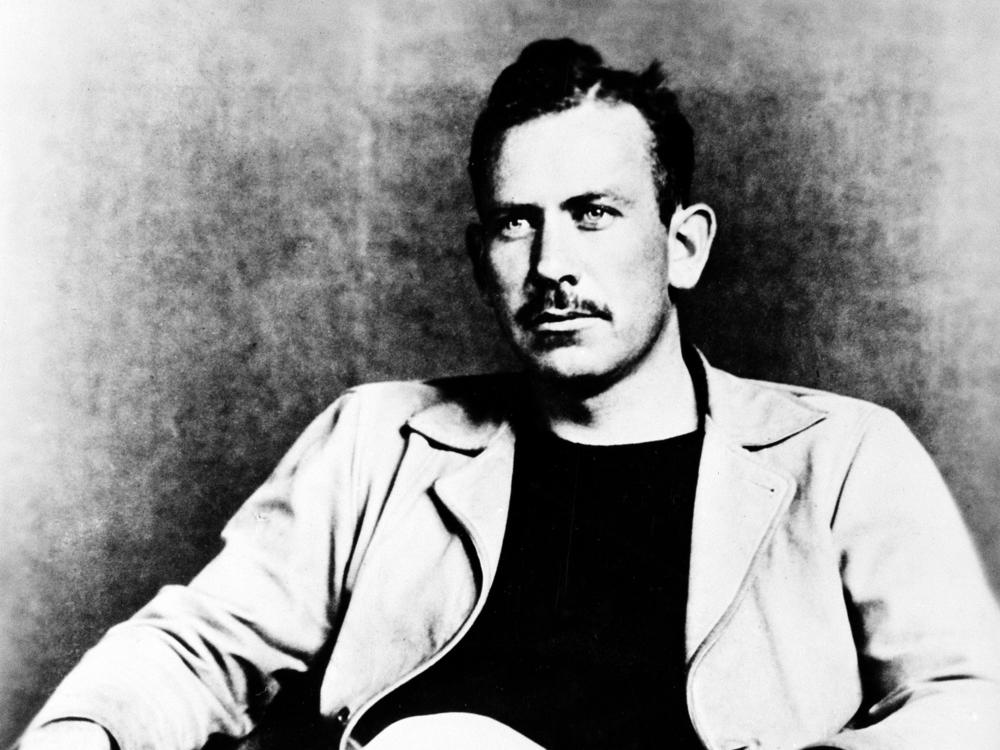 American author John Steinbeck, winner of the 1940 Pulitzer Prize for his novel <em>The Grapes of Wrath </em>and 1962 Nobel Prize in Literature laureate, in an undated photo. An early, unpublished Steinbeck novel concerns brutal murders and a werewolf.