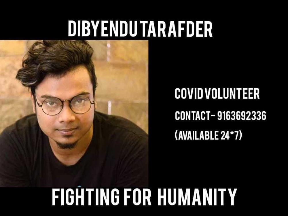 Dibyendu Tarafder created this post to alert his community that he was available to help COVID patients find resources such as hospital beds, COVID tests and more. His post was widely shared across social media.