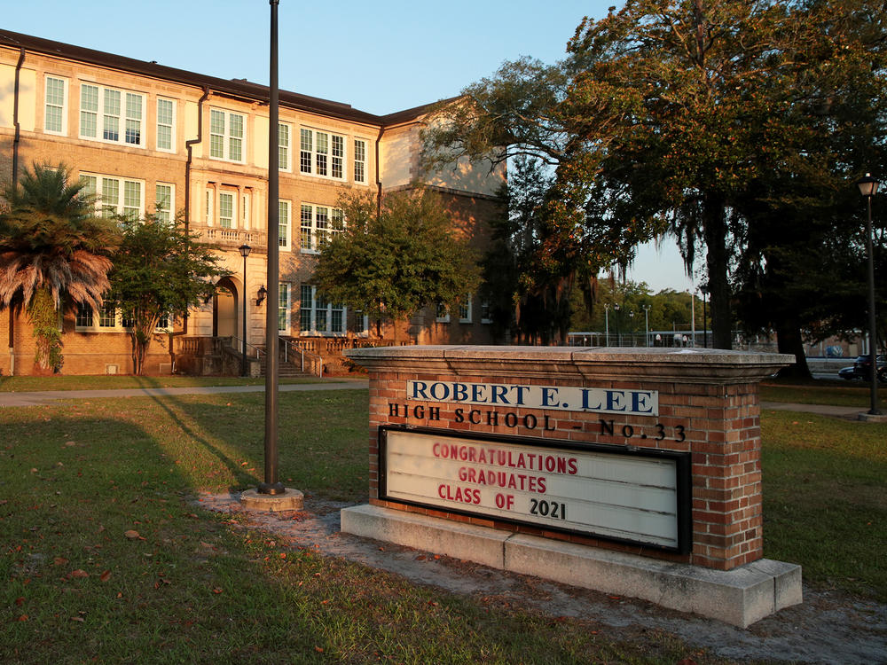 Robert E. Lee High School in Jacksonville, Fla., is one of many schools in Duval County named after Confederate figures.