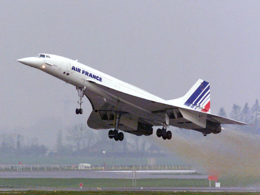 An Air France Concorde takes off from Paris Charles de Gaulle Airport in 2001. The world's first and only commercial supersonic passenger aircraft was retired in 2003.