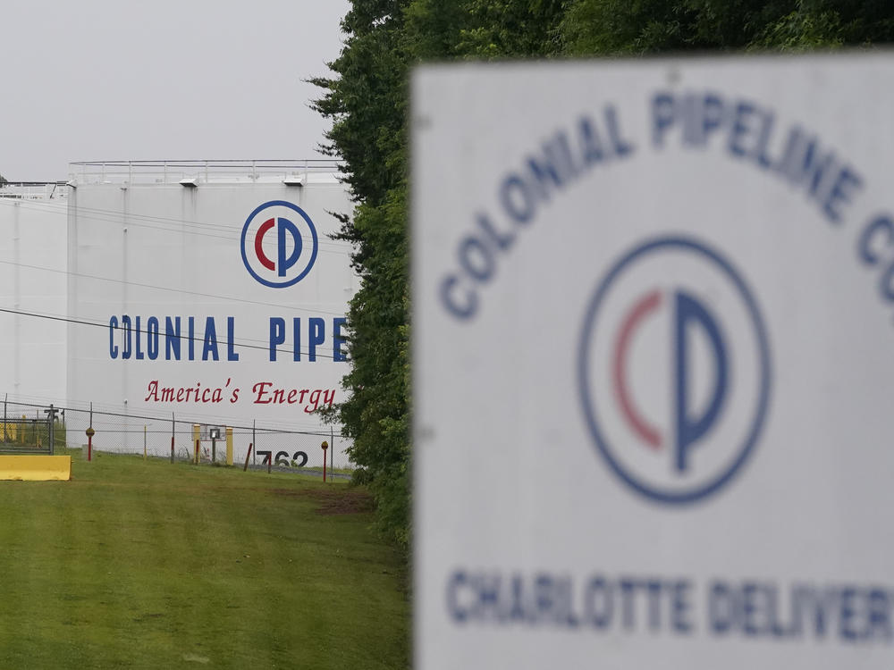 The entrance of Colonial Pipeline Co. in Charlotte, N.C. The company was the victim of a ransomware attack last month.