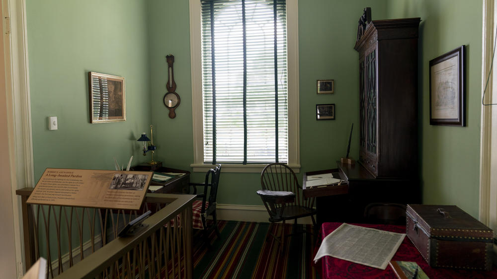 Robert E. Lee's plantation office at Arlington House.