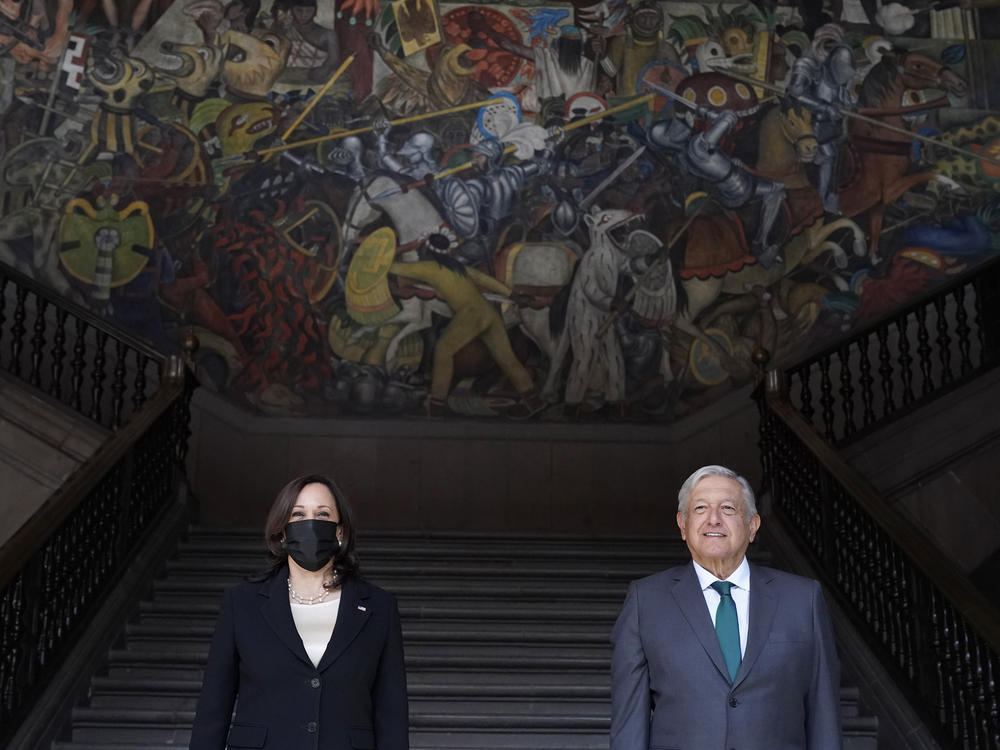 Vice President Harris and Mexican President Andrés Manuel López Obrador discussed migration and economic cooperation Tuesday.