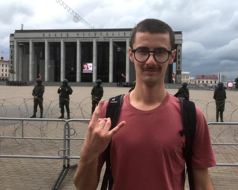 Piotr Markielau has been expelled from his university because of his political activism and plans to study in the Czech Republic. 