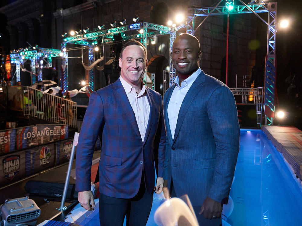 Hosts of NBC's <em>American Ninja Warrior</em> Matt Iseman and Akbar Gbajabiamila.