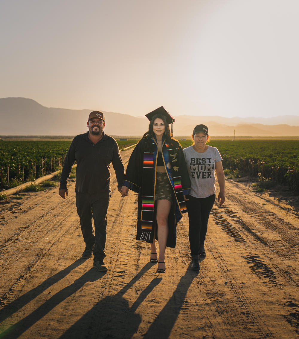 Jennifer Rocha says this is her favorite photo in the series because her parents' faces reflect the 