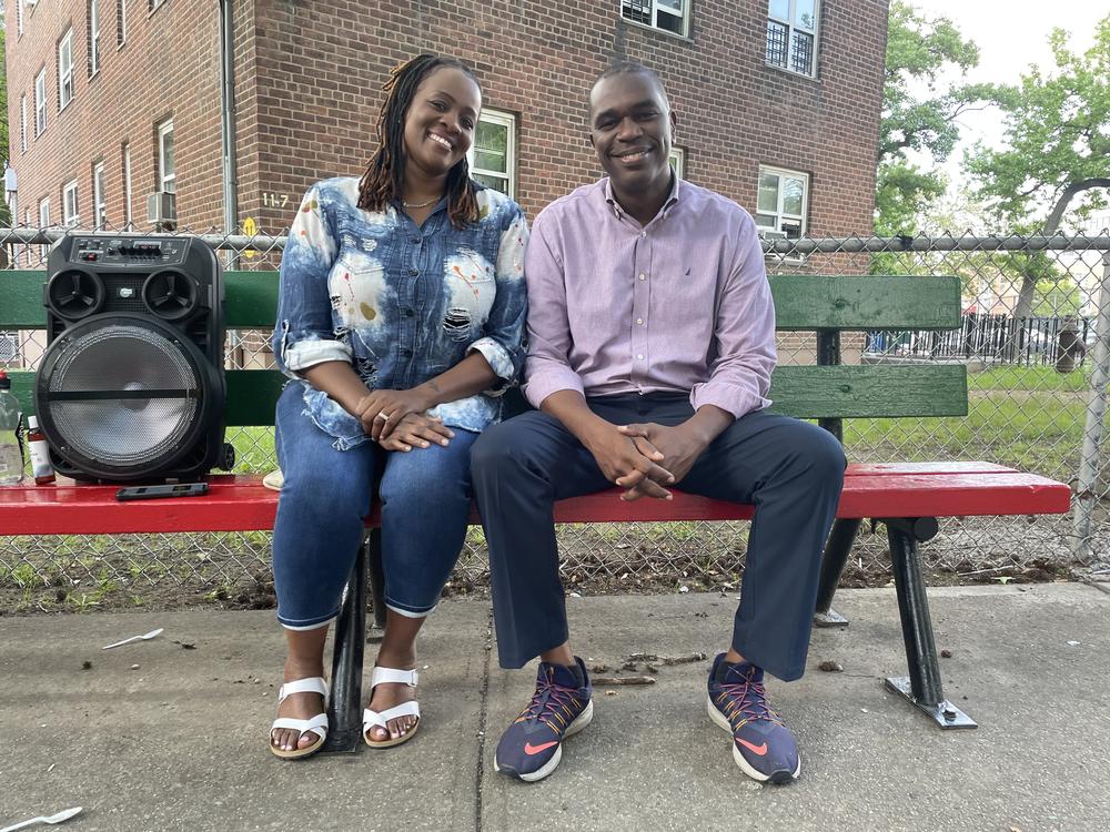 Schoolteacher Tonya Mabry (left) and Pastor Gil Monrose (right) agree that in order to curb rising violence, more money needs to be put into community activities and violence prevention.