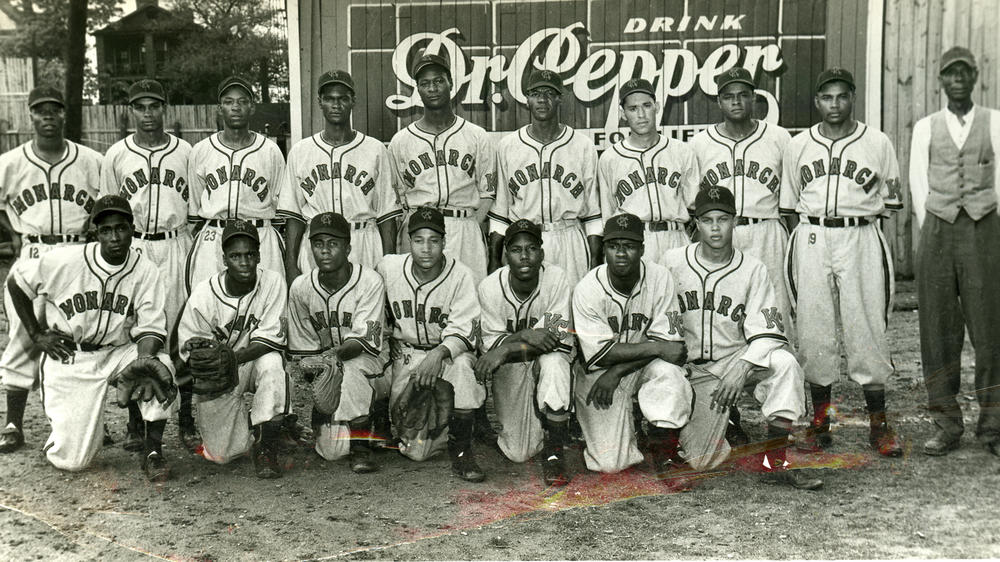 The Kansas City Monarchs team of 1948. Jackie Robinson played for the storied Negro Leagues franchise before breaking MLB's color barrier in 1947.