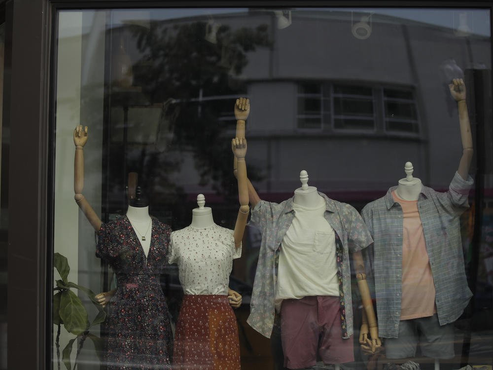 Mannequins in a clothing shop are posed to show solidarity with the Black Lives Matter movement on Juneteenth in Washington, D.C. The day in 1865 that the last enslaved Black people learned they had been freed under the Emancipation Proclamation is now a federal holiday.