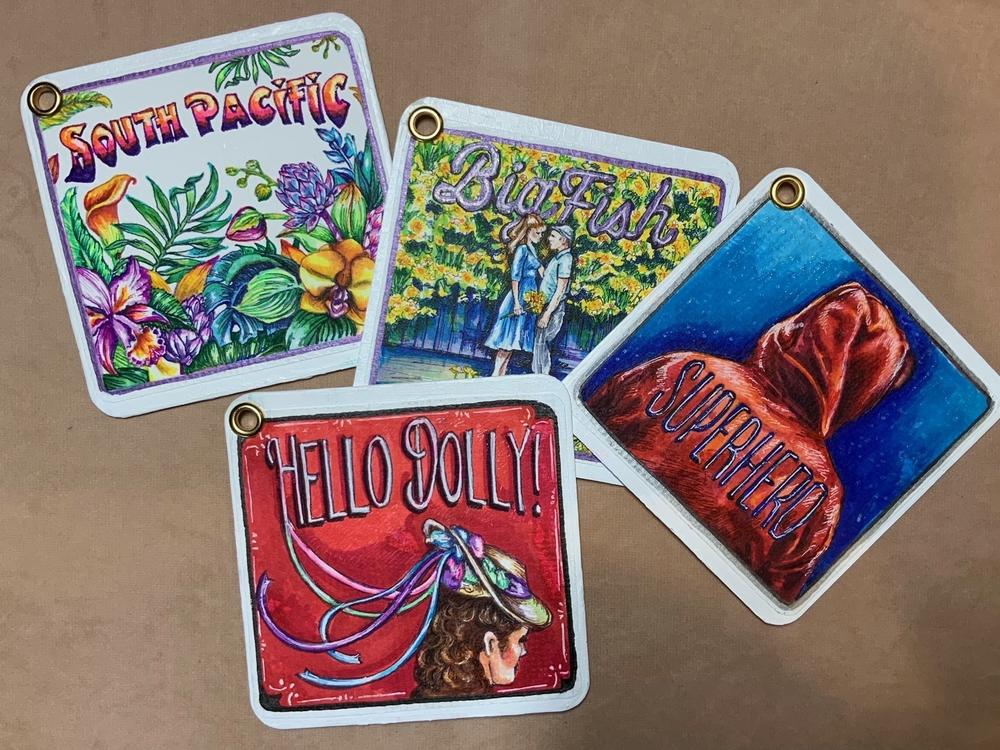 With in-person shows cancelled, costume designer Ivania Stack has been making personalized coasters to make a little extra money during the pandemic.