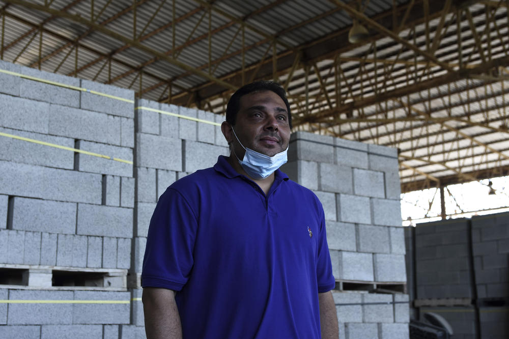 Mahmoud Imwasi is the supervisor at Shawa's GRM-compliant warehouse in northeastern Gaza.