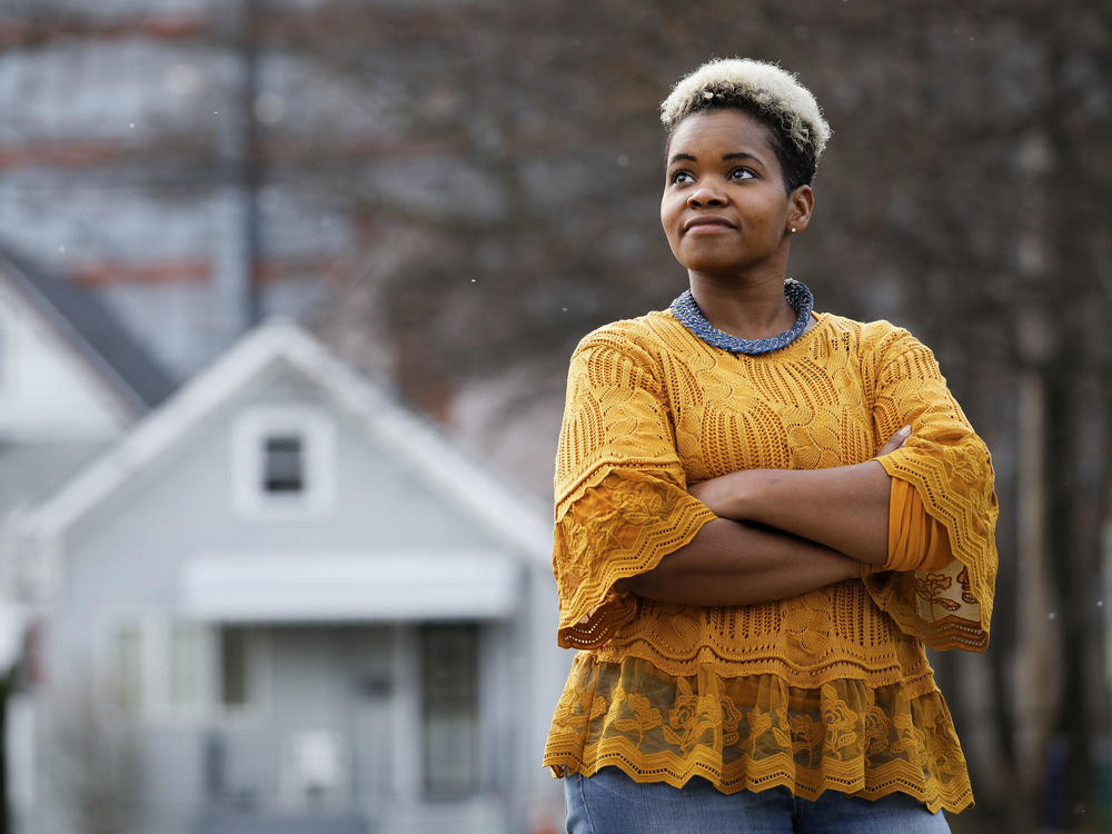 Community activist India Walton, here in December, is claiming victory over four-term Mayor Byron Brown in the Buffalo, N.Y., race. Brown did not immediately concede.