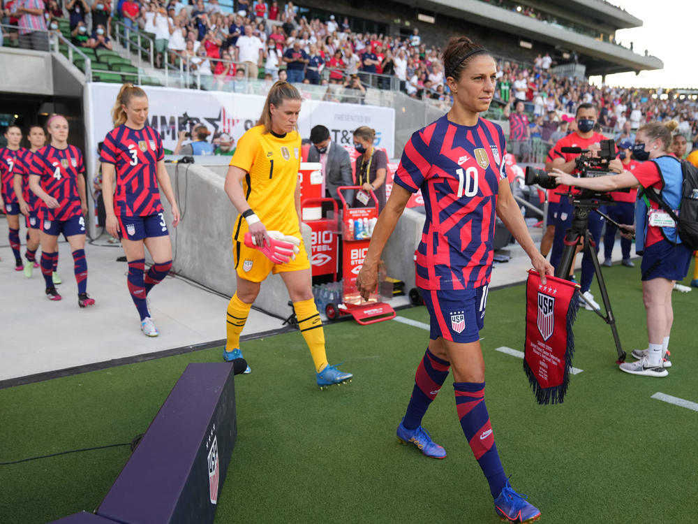Carli Lloyd was recently recognized for 300 career caps — international games — during a match between Nigeria and the U.S. women's national team in Austin, Texas.