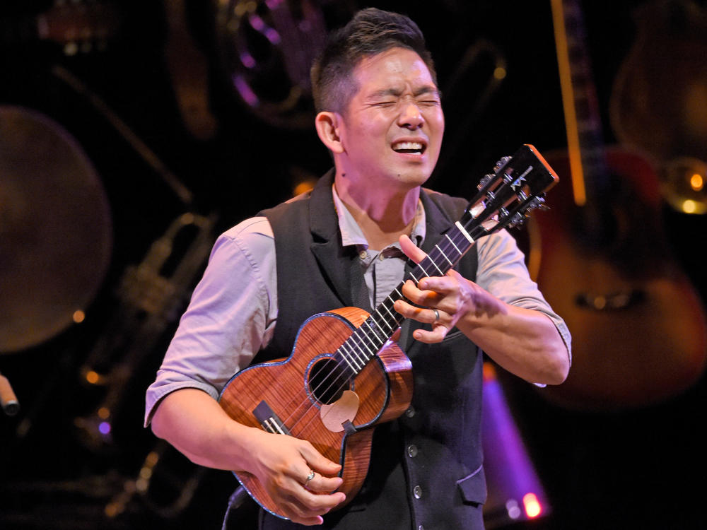 Jake Shimabukuro, one of President Biden's nominees, performs at Bomhard Theater on Nov. 9, 2018 in Louisville, Ky.