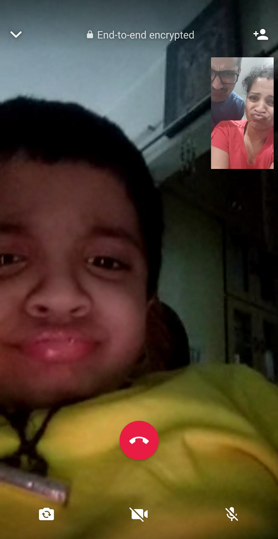 Poornima Peri FaceTimes with her 4-year-old son, Aarit, who is stranded in India.