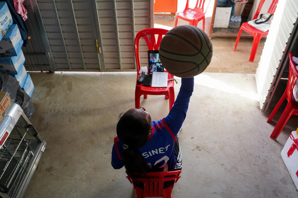 Sinet An is so good at her sport that her coach posts videos of her technique to inspire other wheelchair athletes.