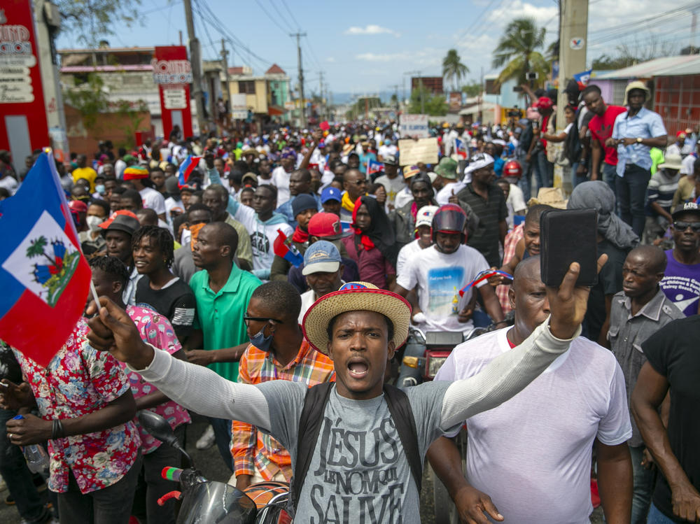 In February, protesters demanded the resignation of Haitian President Jovenel Moïse in Port-au-Prince. The opposition believed his term had ended.