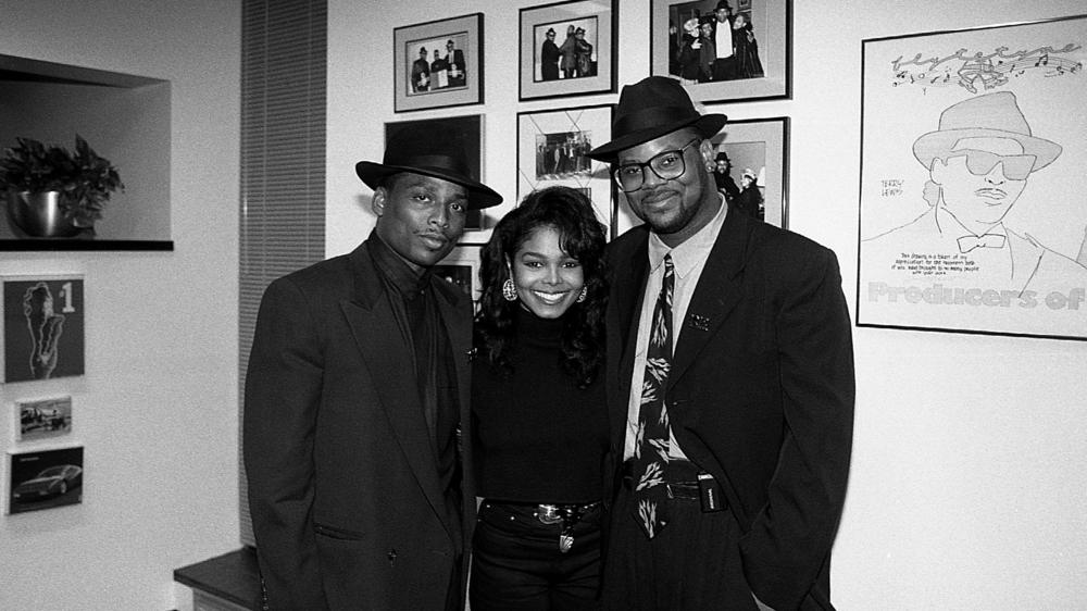From left: Terry Lewis, Janet Jackson and Jimmy Jam, photographed at the opening of Flyte Tyme Studios in Edina, Minn. in Sept. 1989.