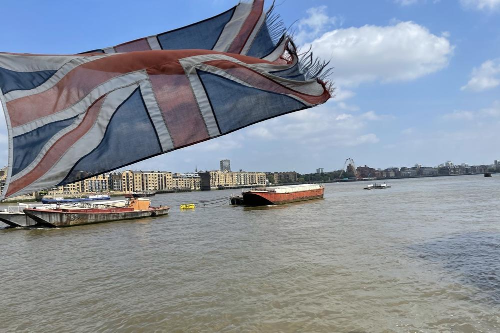 The view from The Mayflower pub along the River Thames. The site has been home to a pub since 1550 and it's where the Mayflower, the ship, began its voyage to America in 1620.