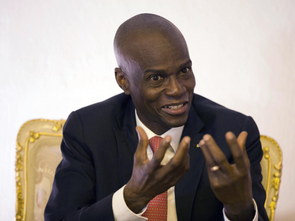 Haiti's President Jovenel Moïse is shown here during a 2019 interview in his office in Port-au-Prince, Haiti.