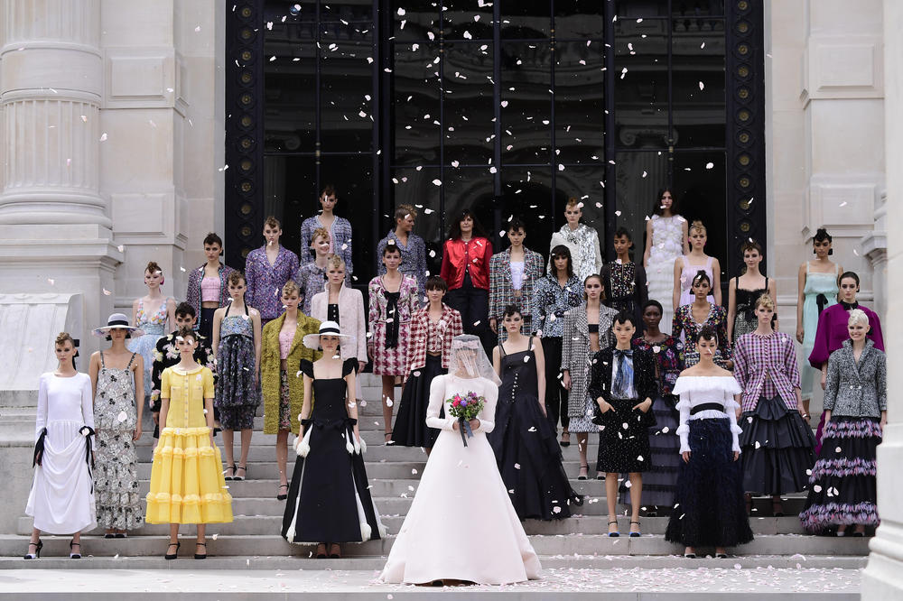 The Chanel Couture Haute Couture Fall/Winter 2021/2022 show as part of Paris Fashion Week on July 6, 2021.