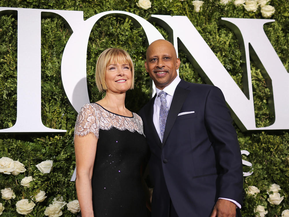 Ruben Santiago-Hudson and Jeannie Santiago attend the 2017 Tony Awards at Radio City Music Hall. Playwright Ruben Santiago-Hudson will both star in his own one-man play, 