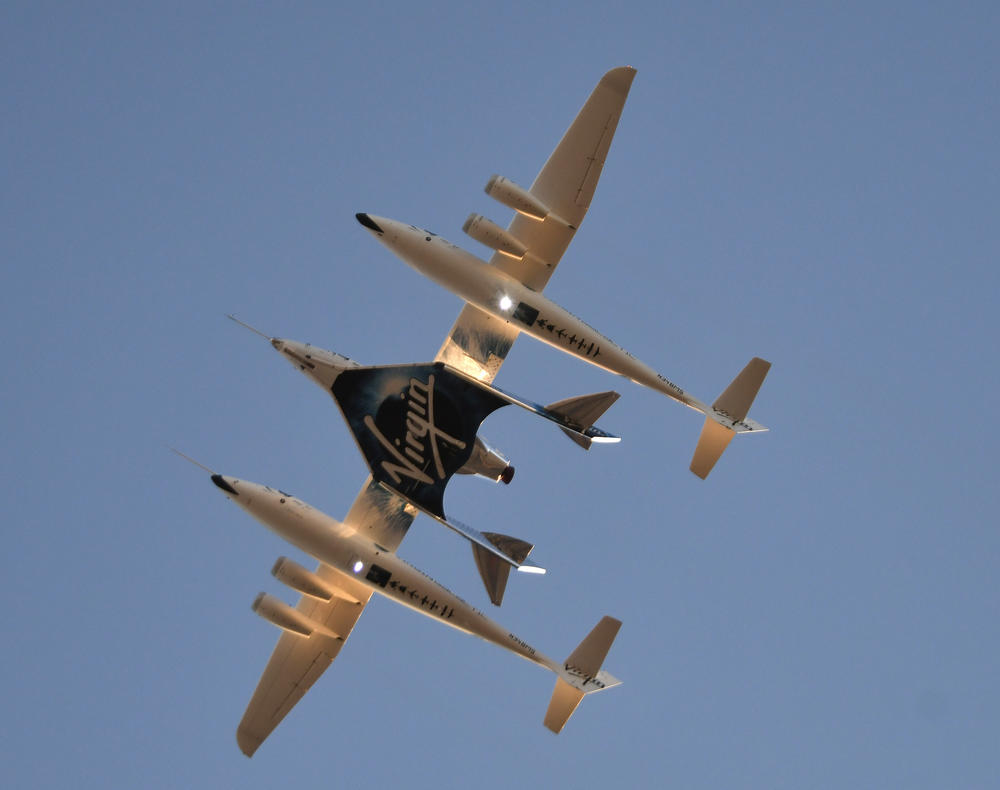 Virgin Galactic's SpaceshipTwo is seen here in 2018.