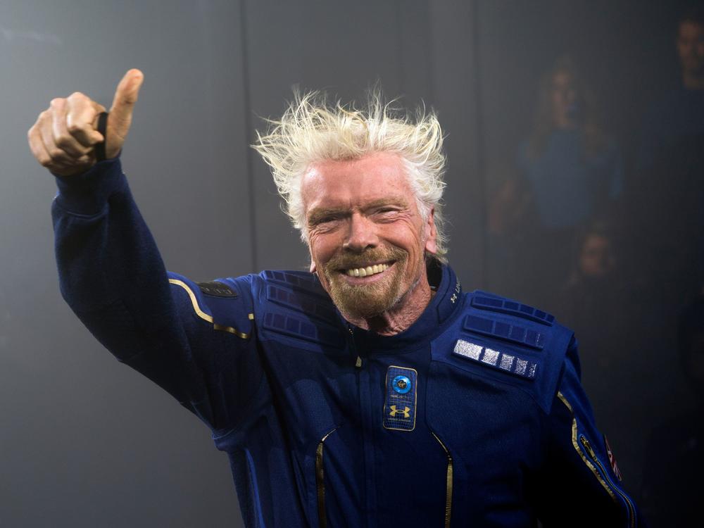 Richard Branson, seen here in 2019, will head to space on his company Virgin Galactic's Unity 22 mission.