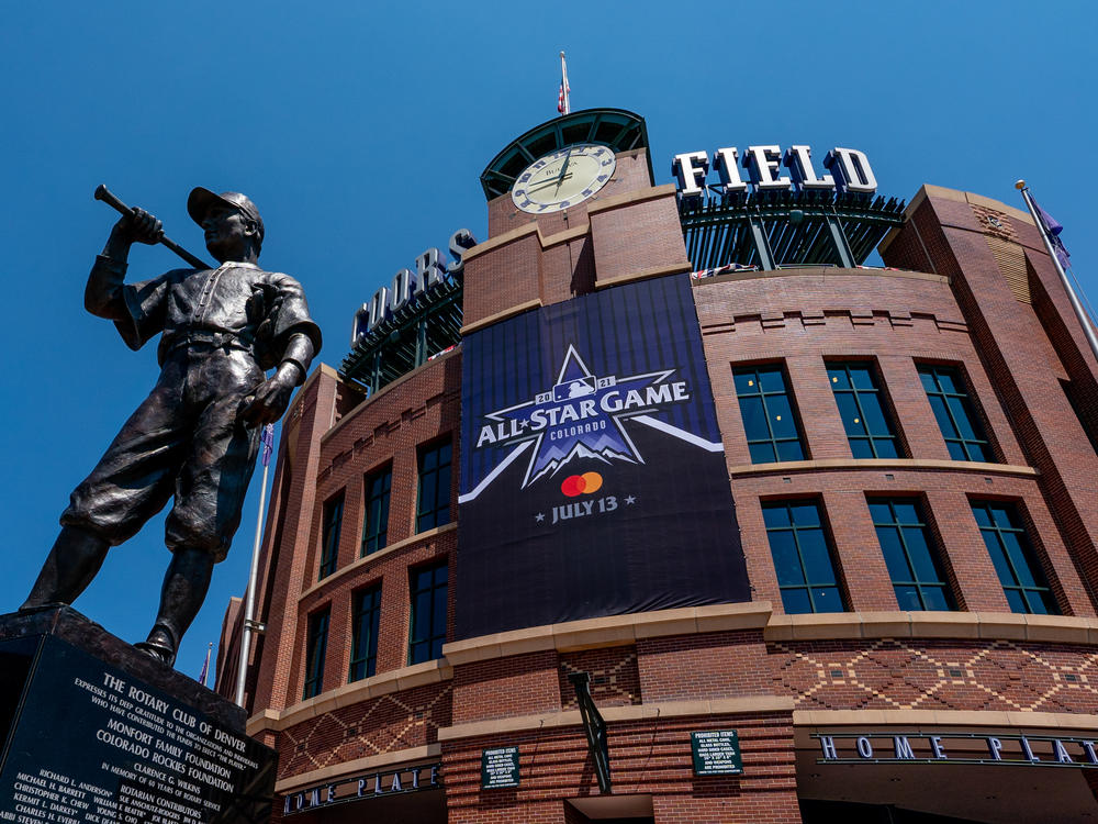 Coors Field in downtown Denver, where Major League Baseball's All-Star Game will be held Tuesday night. The game was originally to be held in the Atlanta area.