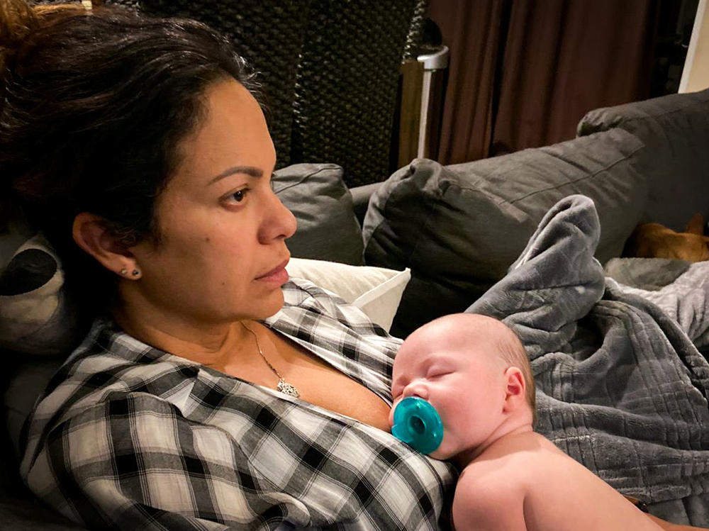 Miriam McDonald developed postpartum depression after giving birth to her third son, Nicholas. She says she felt sad, disconnected, and indifferent.