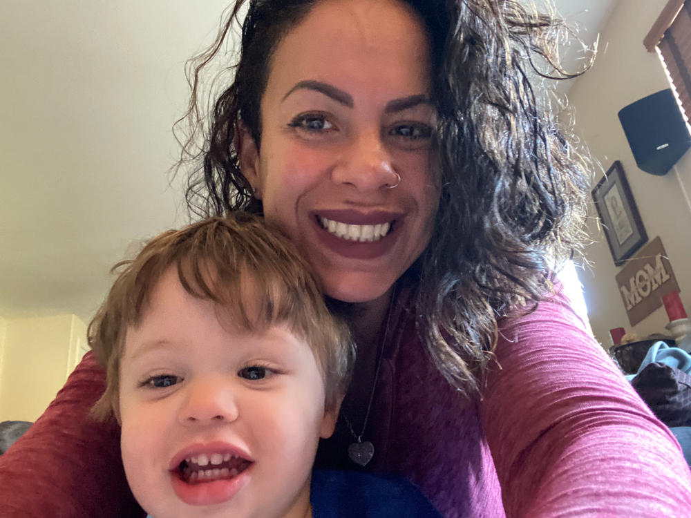 After her efforts to get brexanolone failed, Miriam McDonald received transcranial magnetic stimulation at Kaiser Permanente to treat her postpartum depression. She says her mood started to really improve when her son was about 18 months old.