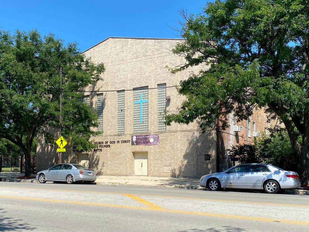 The Roberts Temple in Chicago, where Emmett Till's funeral was held.