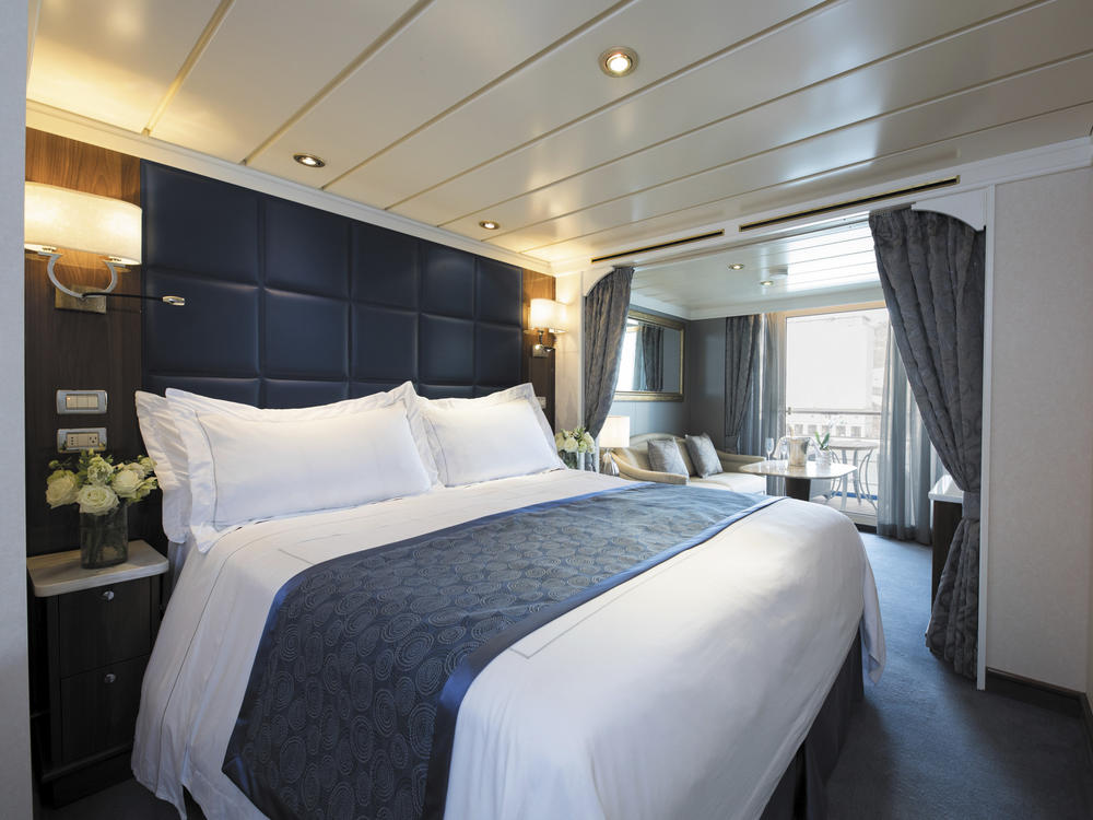 Home away from home: Passengers on the Seven Seas Mariner will sail around the world in a 