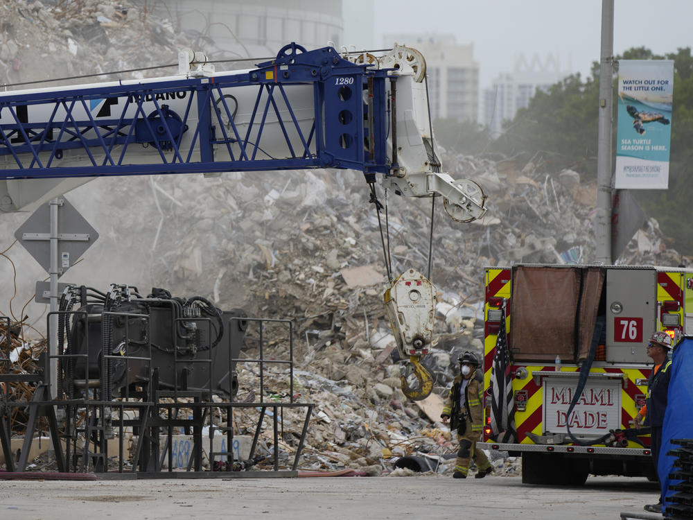 Engineers from the National Institute of Standards and Technology, a federal agency that investigates building collapses such as the World Trade Center, were deployed to Surfside on July 15. But the debris pile — about 22 million pounds — has been under the control of the Miami-Dade Police Department, classified as a crime scene.<strong> </strong>