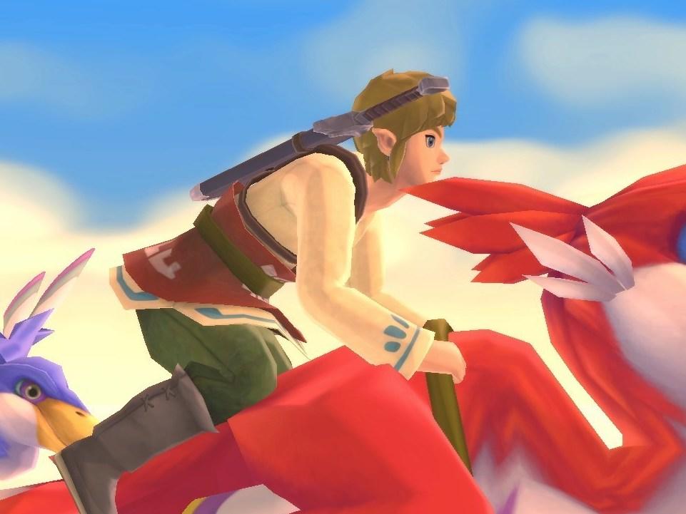 Take a flight on a Loftwing in the new <em>Skyward Sword HD.</em>