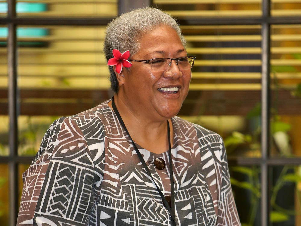 A court ruling has ended a months-long political crisis, allowing Fiame Naomi Mata'afa (here in 2013) to become the first woman to lead Samoa.