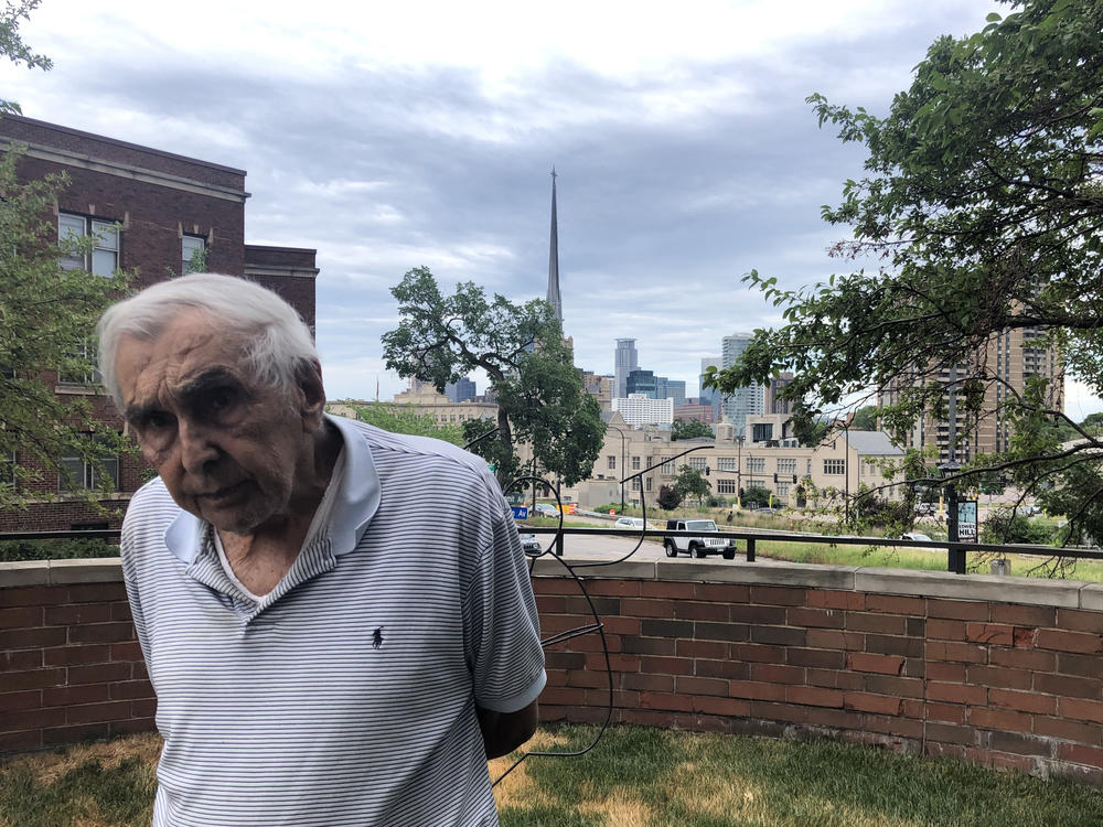 Former Minneapolis Police Chief Tony Bouza, at his home in the heart of the city. He says the department needs reform, but the move to get rid of it is 