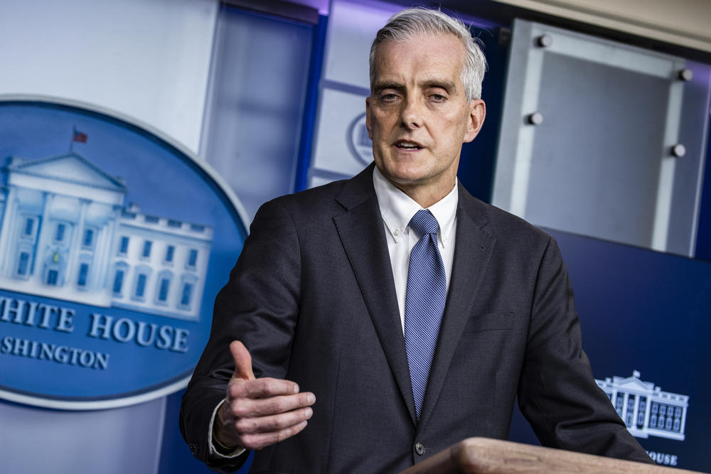 Secretary of Veterans Affairs Denis McDonough, seen here in March, says the VA will begin requiring patient-facing employees to be fully vaccinated.