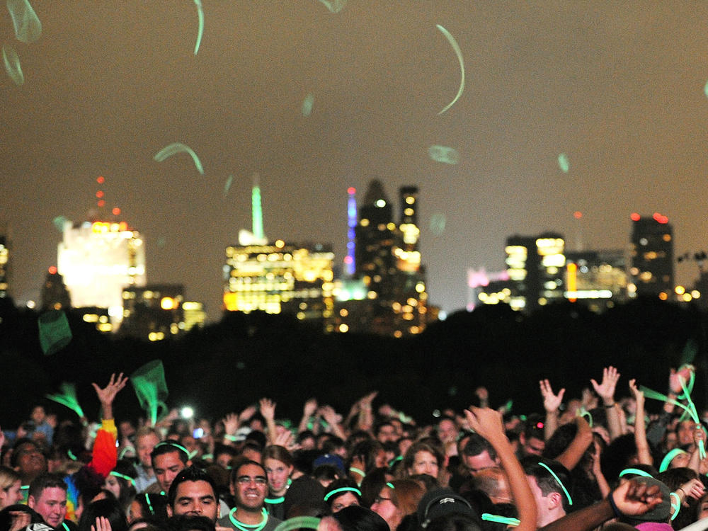 The crowd at a 2011 concert at Central Park's Great Lawn.
