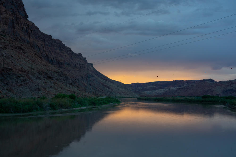 The Colorado River runs just west of Moab along federal Bureau of Land Management land, which has seen a surge of visitors happy to be out of their homes.