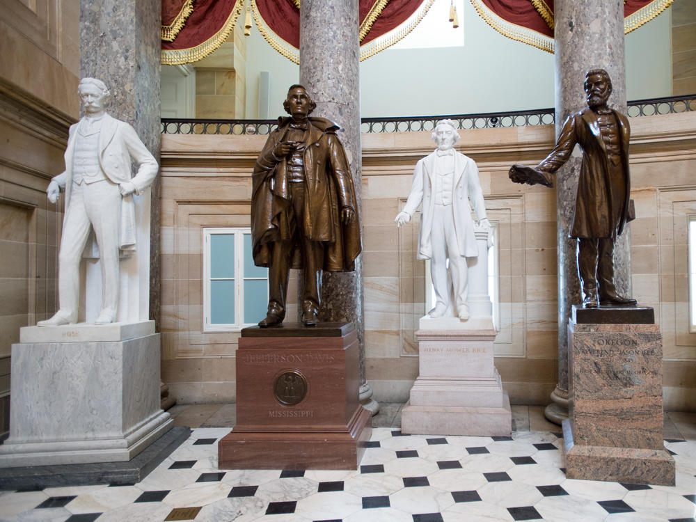 Statuary Hall is seen in 2015. A group of senators is introducing a new effort to increase the number of statues of women in the halls of the U.S. Capitol.