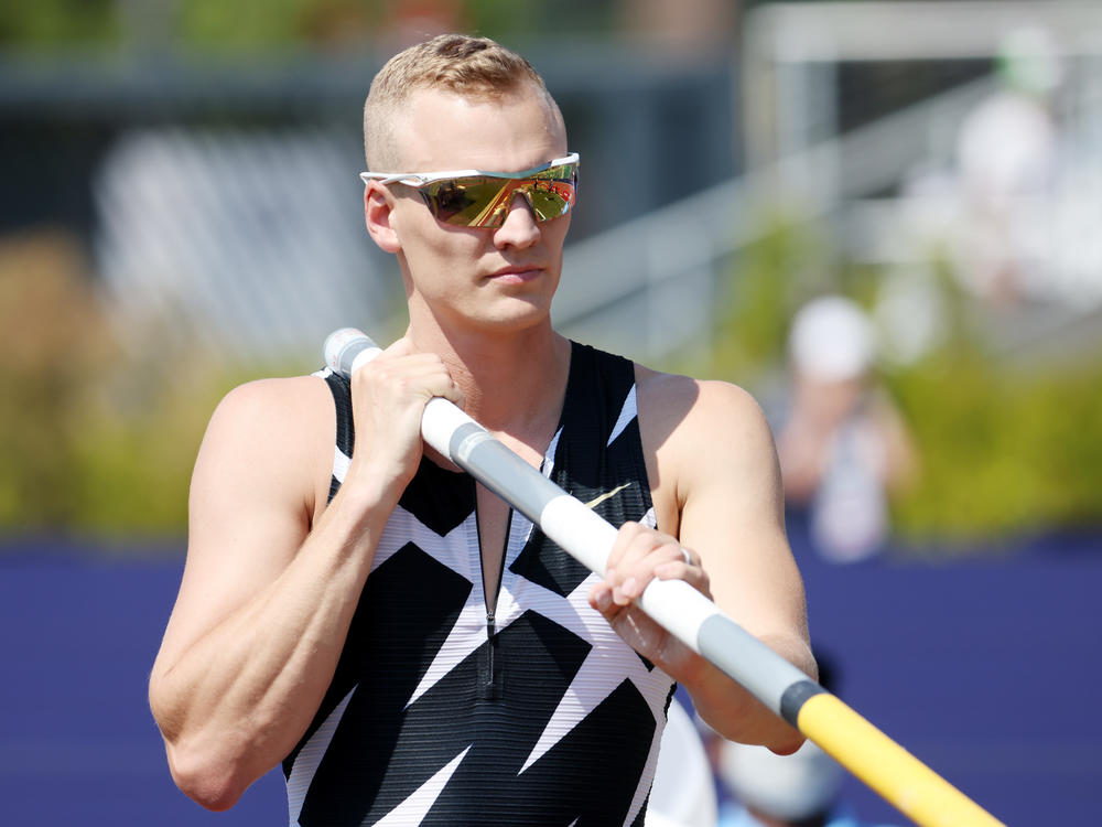 Sam Kendricks competes in the Men's Pole Vault Final at last month's U.S. Olympic Track & Field Team Trials in Eugene, Ore.