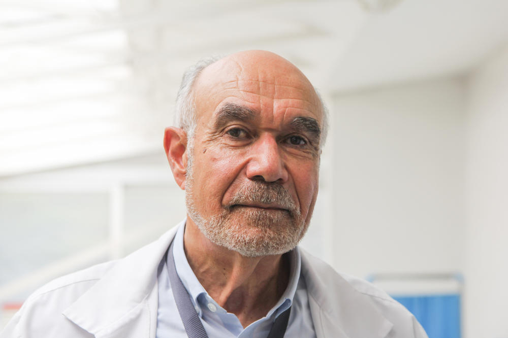 Dr. Jean William Pape, at the Gheskio Hospital in downtown Port-au-Prince, Haiti, is among those who are hopeful about the recently arrived vaccines, regardless of the nation's current woes.