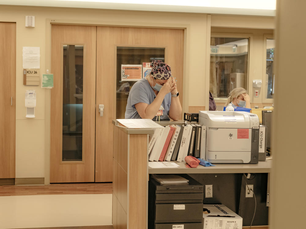 The ICU Covid-19 ward at NEA Baptist Memorial Hospital in Jonesboro, Ark., last week.