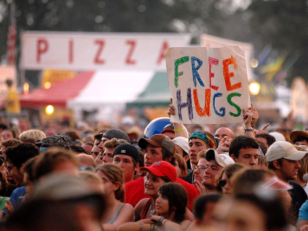 The crowd at Bonnaroo 2008.