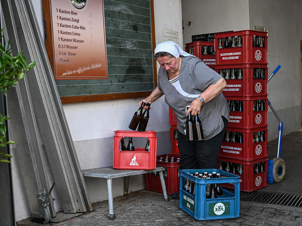 Sister Doris Engelhard, a 72-year-old Franciscan nun and master brewer at the Mallersdorf Abbey brewery in northeastern Bavaria.